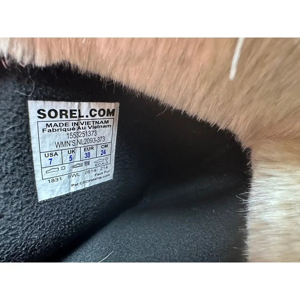 Sorel Tivoli High II Boots Women's SZ 7 Suede Black Lace Up Closure NWOT